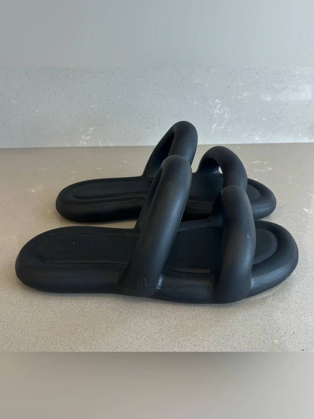Melissa Free Bloom Slide Sandals Black Women’s Size 8